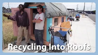 Man Turns Recycled Trash Into Houses for the Homeless