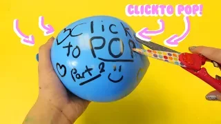 CLICK TO POP Part 2 | BALLOON SLIME TUTORIAL | fishbowl | slushy | glitter | Slimeatory #154