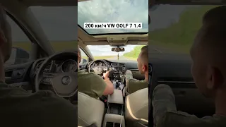 VW GOLF 7 1.4 максималка. 4 человека в машине.