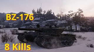 World of tanks BZ-176 - 8 K Damage 8 Kills, wot replays