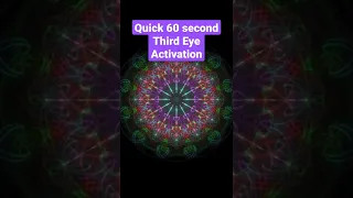 Quick 60 Second Third Eye Activation #shorts #spiritualawakening #meditation #energyactivation