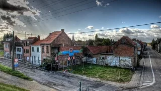 Doel, an abandoned village.