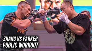 Zhilei Zhang vs. Joseph Parker • FULL PUBLIC WORKOUTS in Saudi Arabia | DAZN Boxing