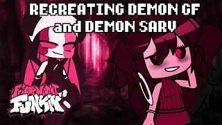 Recreate Demon Girlfriend on Gacha Club + Demon Sarv and BONUS edit | Friday Night Funkin'