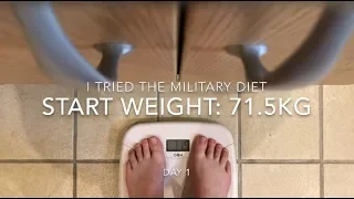 I tried the “Military Diet” for 3 days