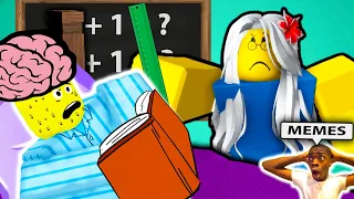 Roblox 🧠 NEED MORE SMART 🧠 Funny Moments (IT’S OVER 9000) |  Need More Heat SKIP SCHOOL(All Endings)