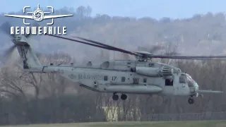 United States Marine Corps Sikorsky CH-53E Super Stallion Helicopter (HH12) Departure at TRI 11Mar22