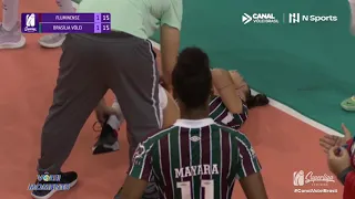 Com Cãibras! Gabi Cândido, Precisa De Atendimento Durante Jogo Na Superliga 21/22