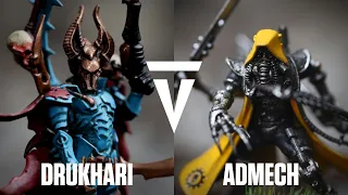 Warhammer 40k Battle Report: Drukhari vs Adeptus Mechanicus