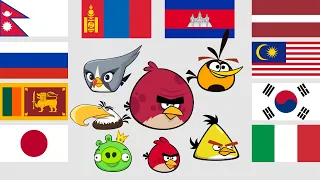 Angry Bird (Classic)  in different languages meme