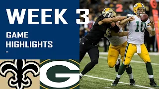 Packers vs Saints Full Highlights - Week 3 - NFL Highlights (9/27/2020)