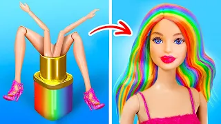 BARBIE IST EIN NERD 🤓 Barbie gibt mir ein KRASSES Makeover! Reich VS Arm Makeover von 123 GO! TRENDS