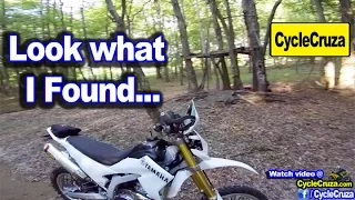 Look What I Found on Secret Trail In Woods... | MotoVlog
