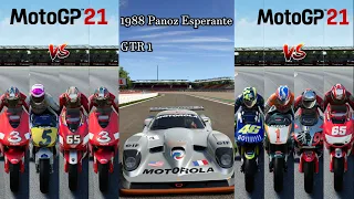 1988 Panoz Esperante GTR 1 Vs MotoGP 21 Historical Legendary Bikes || Battle OF Legendary Vehicles |