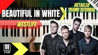 BEAUTIFUL IN WHITE | Westlife | TAGALOG PIANO TUTORIAL