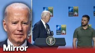 Biden gaffe as he calls Zelensky ‘Vladimir’ in NATO summit speech