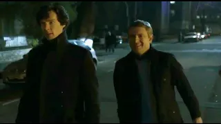 Sherlock and Watson to the crime scene | A Study in Pink