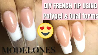 DIY FRENCH TIP using POLYGEL+ DUAL FORMS