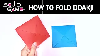 Origami Ddakji DIY 🟥🟦 Squid Game | Squid game | shorts | youtube shorts | short video