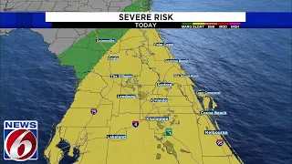 Heavy rain, damaging winds, potential for severe storms in Central Florida
