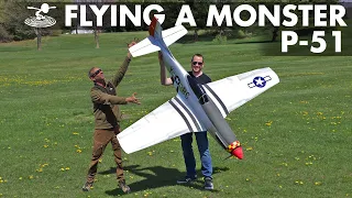 Building And Flying A Monster Size P-51 Mustang