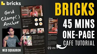 Bricks 45 Min One-Page Cafe Site Tutorial - BricksBuilder - Bricks WordPress Tutorial