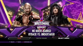 WWE 2K14 PS3 - Ryback VS Undertaker - Defeat The Streak (No Weapon)