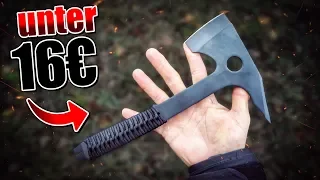 Die GÜNSTIGSTE Wurfaxt auf Amazon - Tactical Tomahawk Outdoor Ausrüstung | Fritz Meinecke - Gear