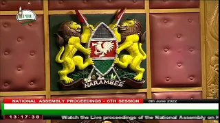 NATIONAL ASSEMBLY PROCEEDINGS  TUESDAY JUNE 08, 2022 Morning SESSION c