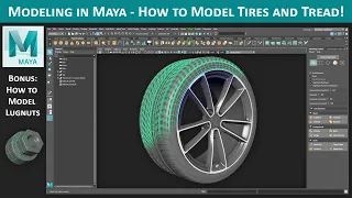 Modeling in Maya - How to Model Tires