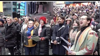 Broadway Honors Sondheim 'Sunday' From Sunday In The Park With George in Times Square 11/28/21