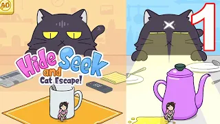 Hide and Seek - Cat Escape! Gameplay Walkthrough Part 1 Levels 1-25 (iOS,Android)