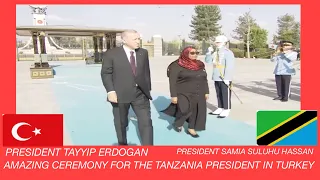TANZANIA TURKEY || HOW PRESIDENT ERDOGAN RECEIVED PRESIDENT OF TANZANIA #reaction