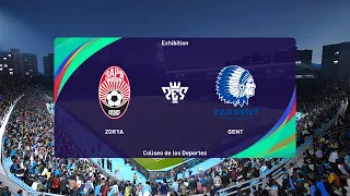 Zorya Luhansk vs KAA Gent (21/09/2023) UEFA Europa Conference League PES 2021