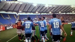 Roma Lazio 2 0 - Radu lite con Florenzi