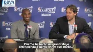 El show de Kobe en la sala de prensa