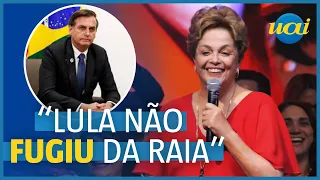 "Lula não fugiu"; Dilma cutuca Bolsonaro nos EUA