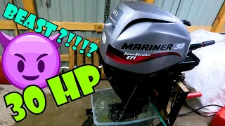 TEST OF MARINER / MERCURY 30 HP OUTBOARD MOTOR