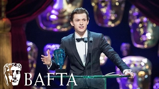 Tom Holland wins EE Rising Star award | BAFTA Film Awards 2017