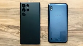 Samsung Galaxy S22 Ultra vs Samsung Galaxy A10