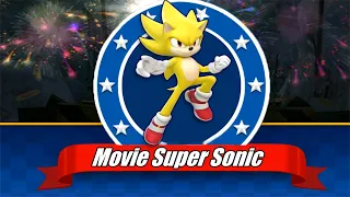 Sonic Dash - MOVIE SUPER SONIC Unlocked and Fully Upgraded - All 55 Characters Unlocked Gameplay Run