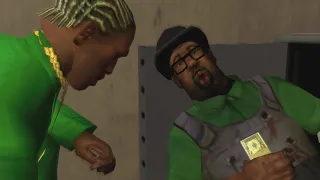 End of the LINE CJ confronts Big smoke? Last mission of gta san andreas