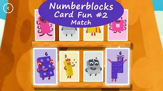 Numberblocks - Card Fun #2 - Turn the cards over and find the same numbers from 1 to 10