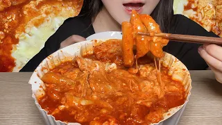 콘마요 유부 추가한 엽떡 먹방!!🥵🌽 Spicy tteokbokki mukbang