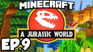 Jurassic World: Minecraft Modded Survival Ep.9 - DINOSAUR DNA!!! (Rexxit Modpack)