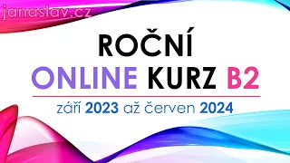 A 1-year B2 Czech Language Course for Foreigners (2023-2024)