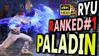 SF6: Paladin  Ryu Ranked No1  VS Marisa | sf6 4K Street Fighter 6