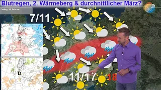 Schnöde 6 Tage ft. 6 Wochen ECMWF. Vorhersage 26. Feb. - 3. März. Blutregen, Wärmeberg, März & April