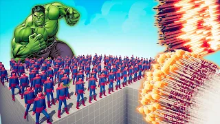 100x SUPERMAN + HULK vs EVERY GOD - TABS | Totally Accurate Battle Simulator 2024