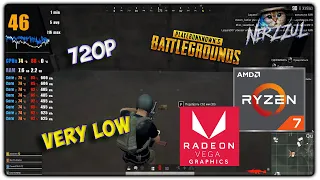 RYZEN 7 3700U + VEGA 10 + 12GB RAM | PUBG | low settings | 720p